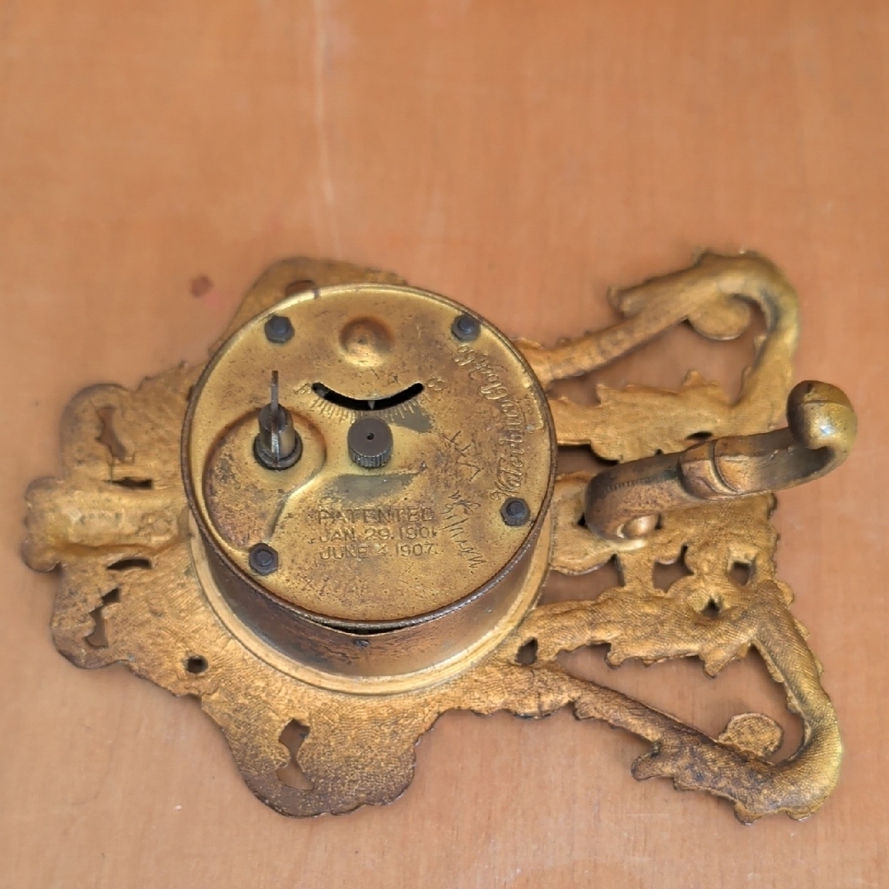 Vintage Gold Ornate Table Clock - Picture 5 of 5